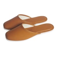 江部松商事 スリッパ(白薄底)前閉じ S323L ブラウン(013) 7623110