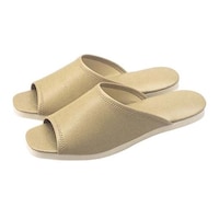 江部松商事 スリッパ(白薄底)前あきタイプ No.013L ベージュ(06) 0983600