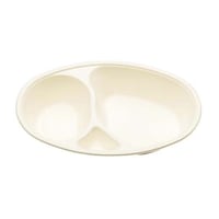 大黒工業 パルプモールドカレー容器(仕切付)本体(50枚入)MZ2 6607740 1組