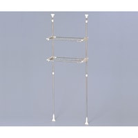 アイリスオーヤマ ステンレス突張りランドリーラック ベージュ 670―970×310×2000―2700mm STL270