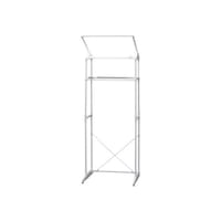 アイリスオーヤマ ハンガーバー付ランドリーラック ホワイト 665―950×545×1820mm HLR181P