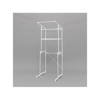 アイリスオーヤマ ハンガーバー付ランドリーラック 656―970(洗濯パン用足含まず)×550×1830mm LRH18P