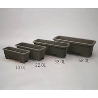 足付プランター900 ダークブラウン