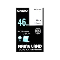 カシオ カシオ ネームランドテープ46mm幅 (白地/黒文字) XR46WE