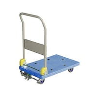 金沢車輌 樹脂台車 (ハンドル折畳式)フットブレーキ付 780×455×865mm NP106