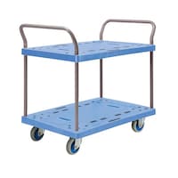 金沢車輌 樹脂台車 (両ハンドル2段) 975×600×950mm NP309 1個