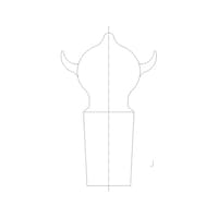 旭製作所 ツノ付玉栓 224429/32