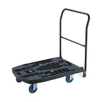 アズワン 樹脂台車 カルティオビッグフラット 回転 900X600 黒 MPK906F2BK