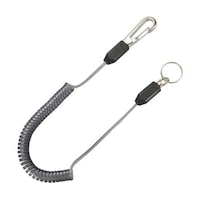 トップ工業 スリム四角コイルセーフティコードHisqare ブラック 最大長さ1250/自然長330mm SFC212SBK