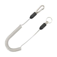 トップ工業 スリム四角コイルセーフティコードHisqare クリアー 最大長さ1250/自然長330mm SFC212SCL