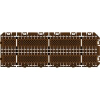 山崎産業 樹脂システムマット ブラシライン450 DBR(ダークブラウン) F2256DBR 1枚