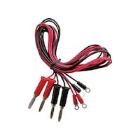 テイシン 端子付テストリード 100cm 丸端子⇔バナナプラグ 1袋(4本入) TLA41