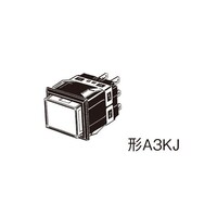 オムロン 照光押ボタンスイッチ(長方形)(角胴形) A3K A3KJ90D112EW 1個