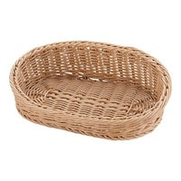 萬洋 樹脂アメニティバスケット 小判 アイボリー 大 62629728 1個