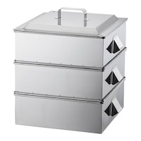 TKG SA210業務用角蒸器 2段 36cm 62643929 1個