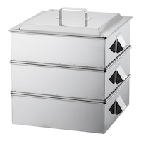 TKG SA210業務用角蒸器 2段 39cm 62643930 1個