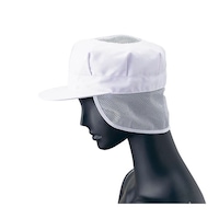 サーウ゛ォ 八角帽子メッシュ付 ホワイト L G5003