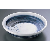 エムズジャパン ごす刷毛目8.0大皿 深 B0334 1個