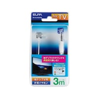 朝日電器 地デジ用イヤホン 高音質 ホワイト RECLK03(W)