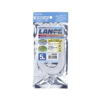 朝日電器 CAT6フラット 5m LANFT1050(W)