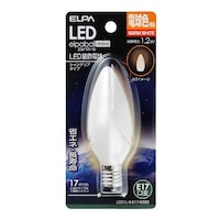 朝日電器 LED電球シャンデリアE17 電球色相当 LDC1LGE17G322