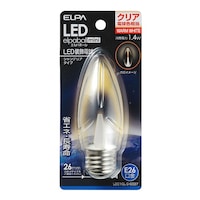 朝日電器 LED電球シャンデリアE26 クリア電球色相当 LDC1CLGG337