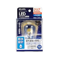 朝日電器 LED電球サイン形防水E26CL色 LDS1CLGGWP906