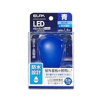 朝日電器 LED電球サイン形防水E26B色 LDS1BGGWP902