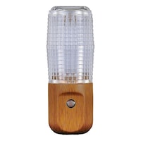 朝日電器 LEDセンサー付ライト 木目温白 0.2W PMLW100(L)