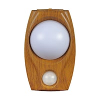 朝日電器 LEDセンサー付ライト 木目温白 0.5W PMLW200(L)