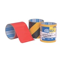 ニトムズ 粗面用反射テープ 赤 90mm×1m J3781