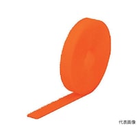 アズワン マジックバンド結束テープ両面 蛍光オレンジ20mm5m MKT2050LOR