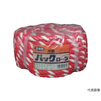 ユタカメイク アクリルロープ万能パック 12φ×20m 紅白 MZ1220 MZ1220 1巻