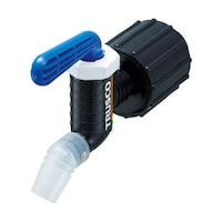 アズワン 樹脂製給油コック キューちゃん 口径40 フッ素ゴム 青 QC40FKMB