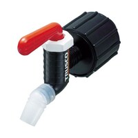 アズワン 樹脂製給油コック キューちゃん 口径50 フッ素ゴム 赤 QC50FKMR