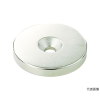 アズワン ネオジム丸形磁石 皿ねじ穴付 外径25mmX4mm M6 1個入 T25R04M6