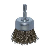 アズワン 軸付カップブラシ Φ50X軸6.35 真鍮メッキ鋼線 0.25線 TB662160