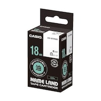 カシオ ネームランド専用カートリッジ 18mm 白テープ/黒文字 XR18TRWE 1個