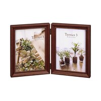 ハクバ フォトフレーム テリア3 2Lサイズ 2面(タテ・タテ) ブラウン FWTR3BR2L2T
