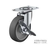 ユーエイキャスター ES型キャスター 自在車プレート式(ストッパー付) E100ELS E100ELS 1個