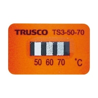アズワン 温度シール3点表示不可逆性50℃―70℃(40枚入り) TS35070