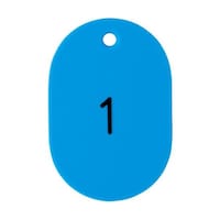 アズワン 番号入小判札 大 60X40 1―25 空 1箱(25枚入) THFL0125LB