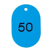 アズワン 番号入小判札 大 60X40 26―50 空 1箱(25枚入) THFL2650LB