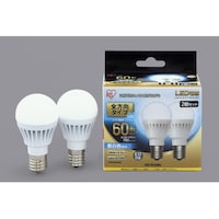 アイリスオーヤマ LED電球 全方向 60形相当 昼白色 2個セット LDA7NGE17/W6T52P