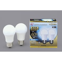 アイリスオーヤマ LED電球 全方向 40形相当 昼白色 2個セット LDA4NG/W4T52P