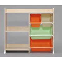 アイリスオーヤマ 本棚付トイハウスラック キャロット HTHR34