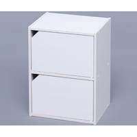 アイリスオーヤマ モジュールボックス 扉付タイプ オフホワイト MDB2D