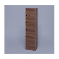 アイリスオーヤマ モジュールボックス 扉付タイプ ウォールナット MDB6D