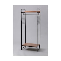 アイリスオーヤマ スタイルハンガープレミアム 2WAYタイプ メッシュパネル付き ブラック PIB4