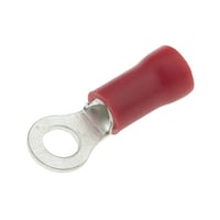 RS Pro 絶縁 丸形圧着端子 スタッド径 M3.5 赤 22AWG to 16AWG 1袋(100個入) 534222 534222 1袋